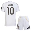 Camisola + Calções Real Madrid Modrić 10 Criança Equipamento 1ª 2025-26